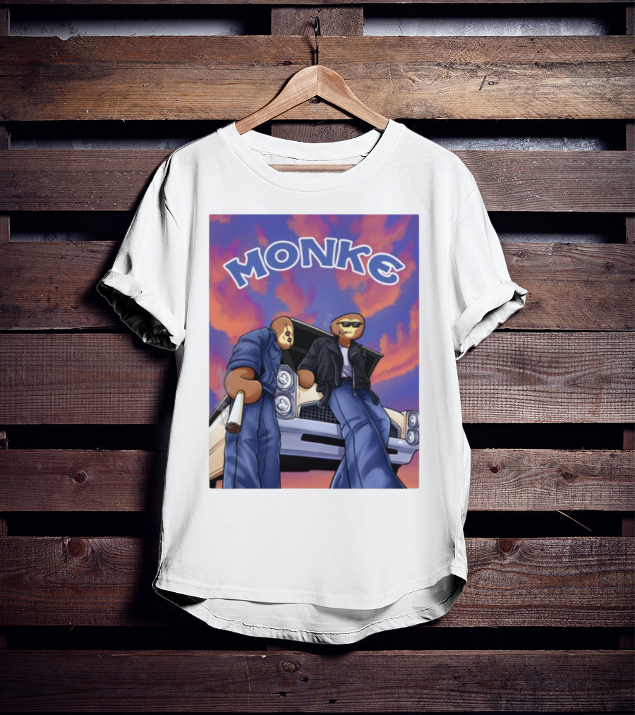 Joe Monke Cool Vibe Retro Car Art T-Shirt