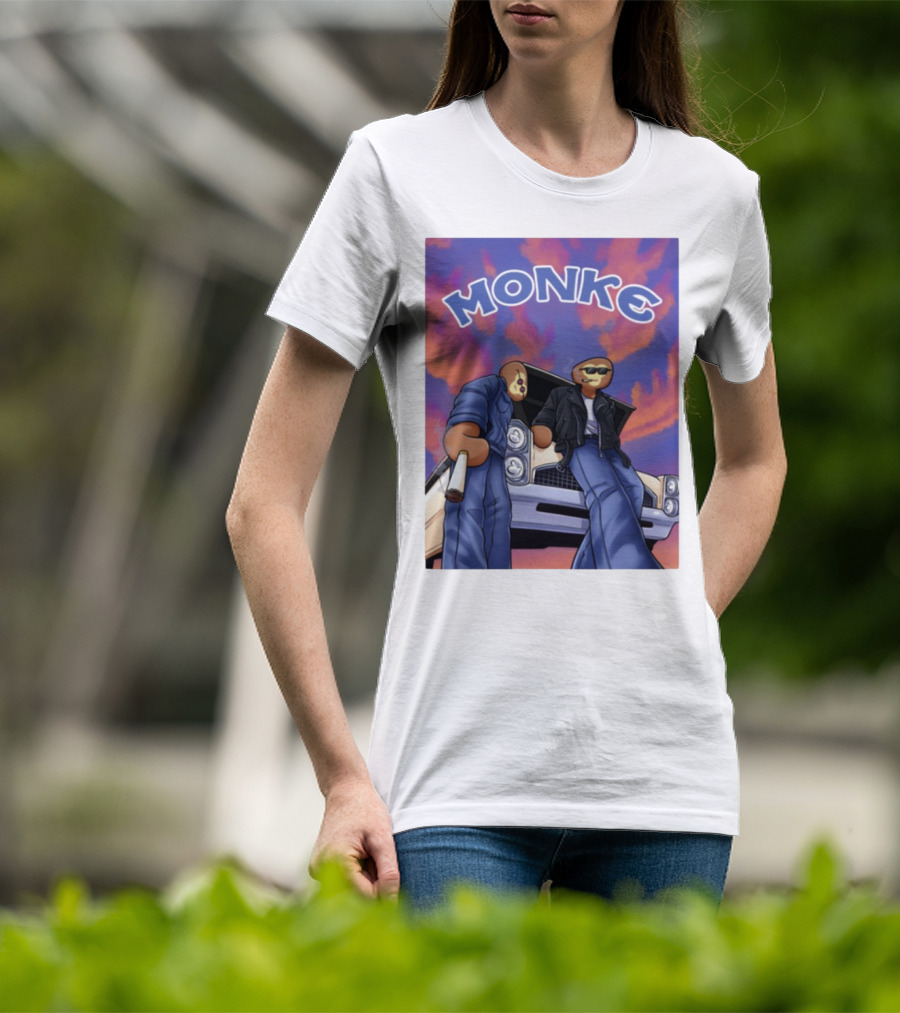 Joe Monke Cool Vibe Retro Car Art T-Shirt