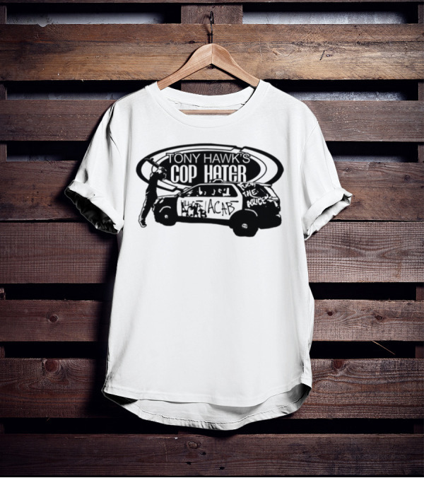 Tony Hawk's Cop Hater Burnside Black Label T-Shirt