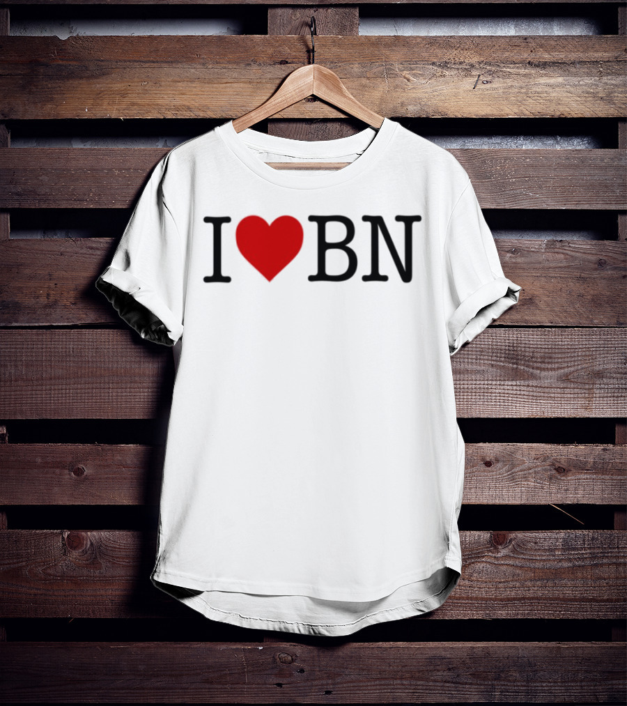 I Love BN Buenas Noches Heart Symbol Graphic T-Shirt
