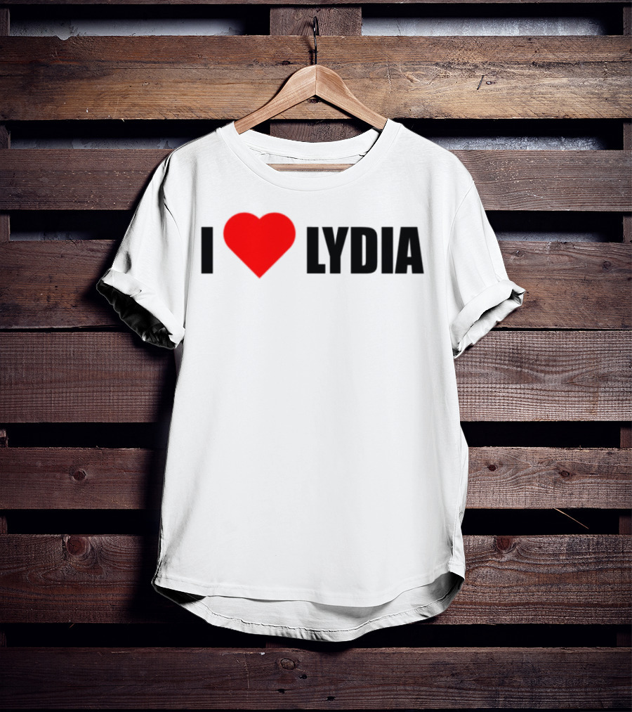 I Love Lydia Heart Symbol Expression T-Shirt
