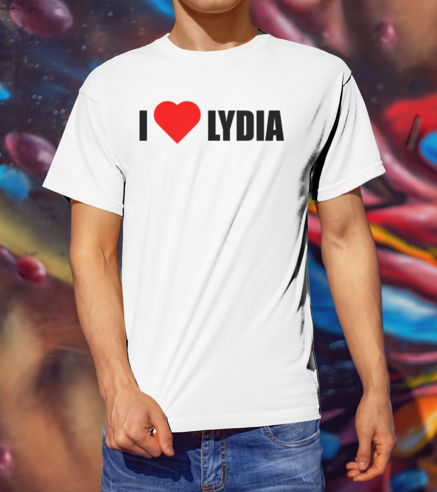 I Love Lydia Heart Symbol Expression T-Shirt