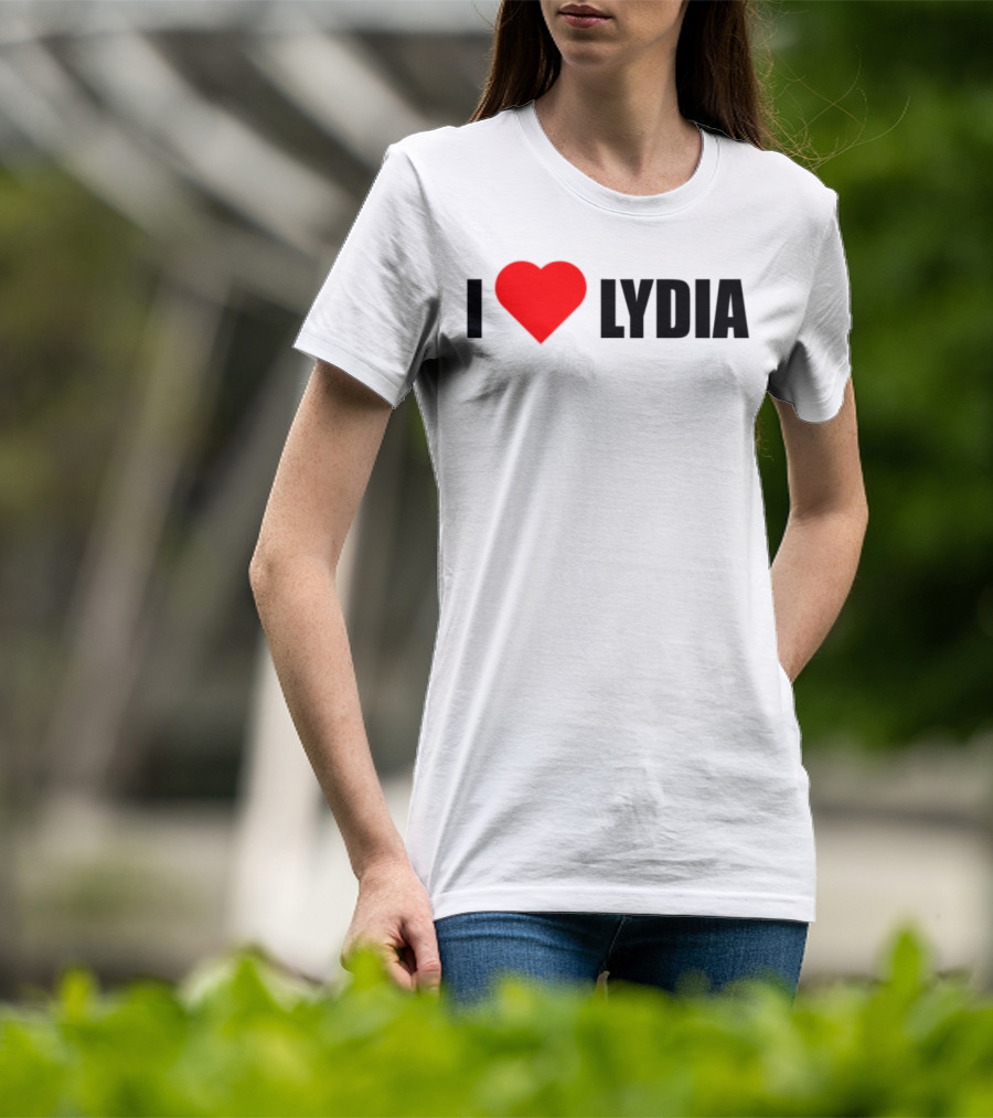 I Love Lydia Heart Symbol Expression T-Shirt