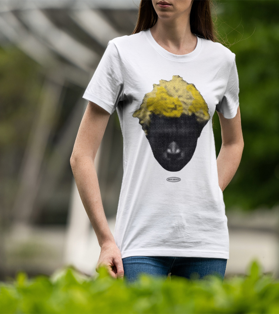 Mon Rovia Boy Yellow Hair Pop Art Style T-Shirt