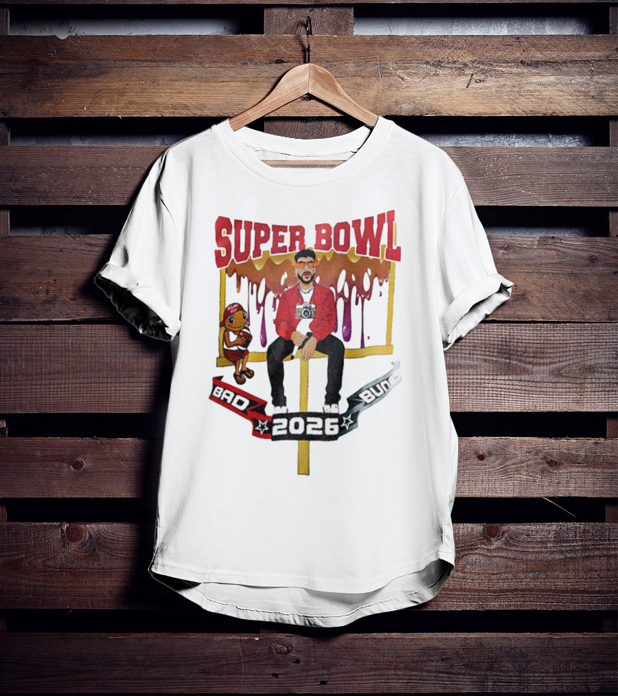 Bad Bunny Super Bowl LX 2026 Cartoon Puerto Rico Benito Bowl T-Shirt