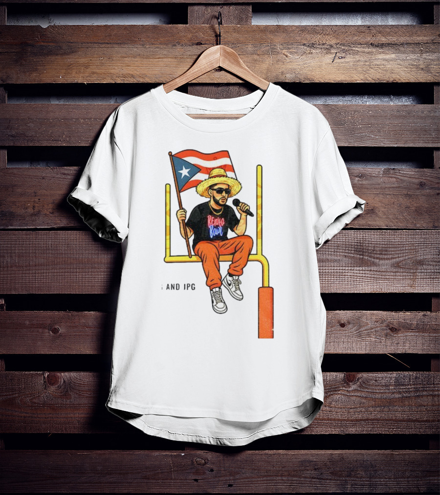 Bad Bunny Puerto Rico Flag Super Bowl LX 2026 Benito Bowl Mic Hat Sunglasses T-Shirt