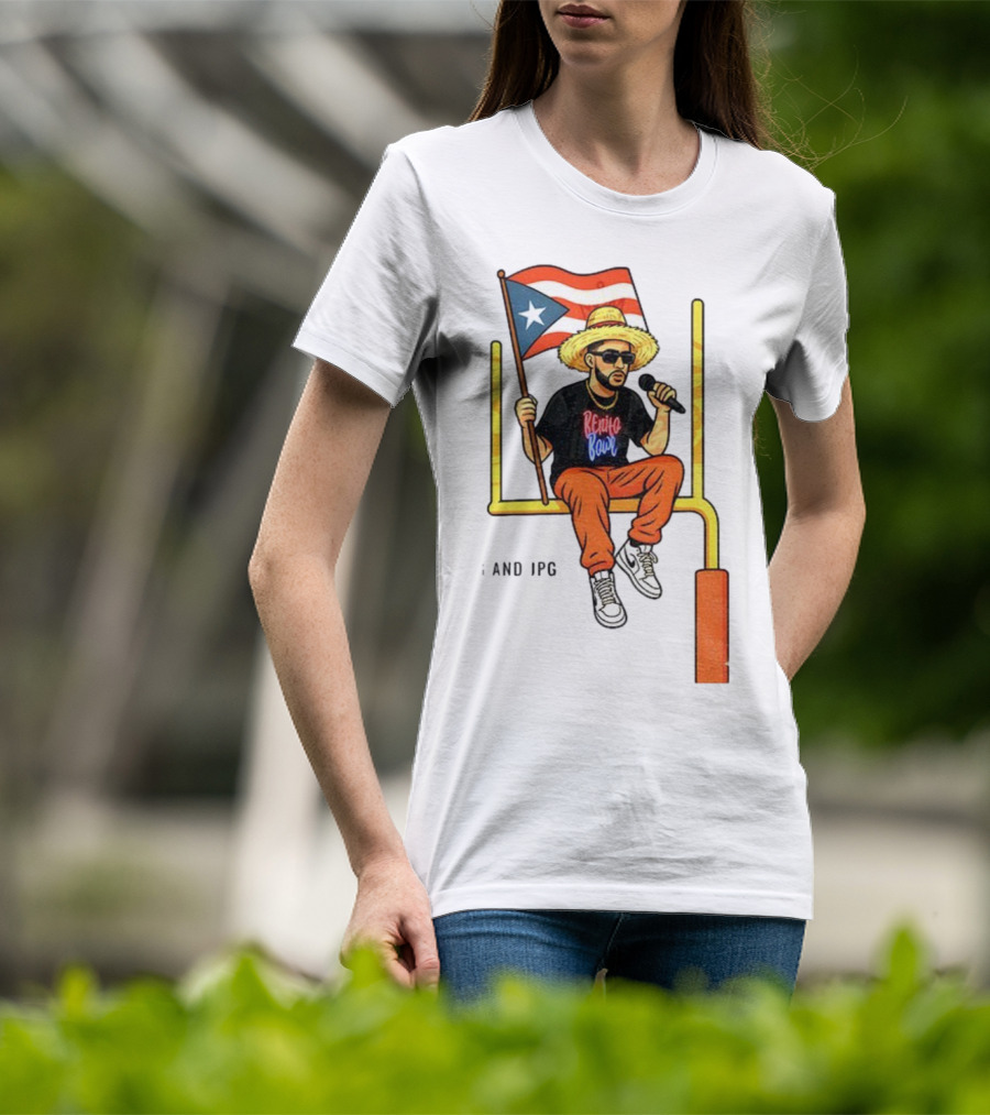 Bad Bunny Puerto Rico Flag Super Bowl LX 2026 Benito Bowl Mic Hat Sunglasses T-Shirt