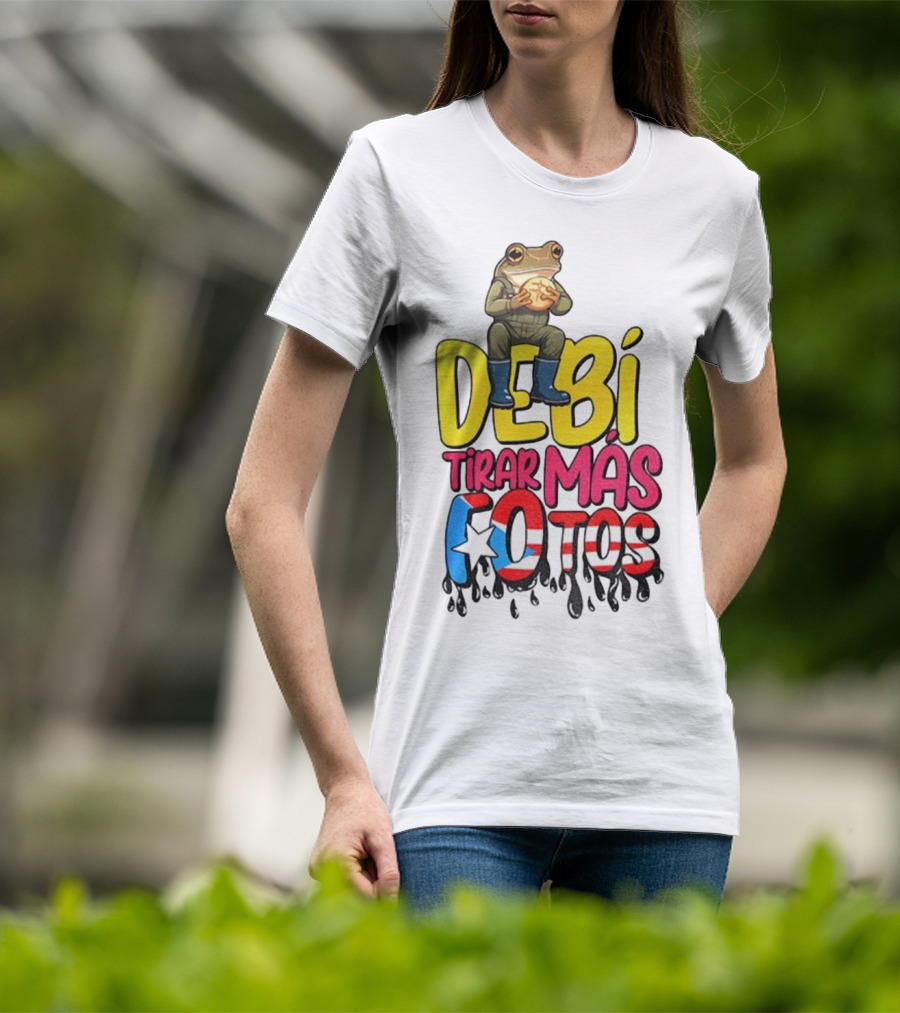 Bad Bunny Puerto Rico Frog Halftime Show Super Bowl LIX Debi Tirar Mas Fotos T-Shirt