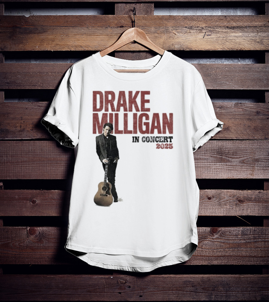 Drake Milligan Live On Stage 2025 Concert Tour T-Shirt