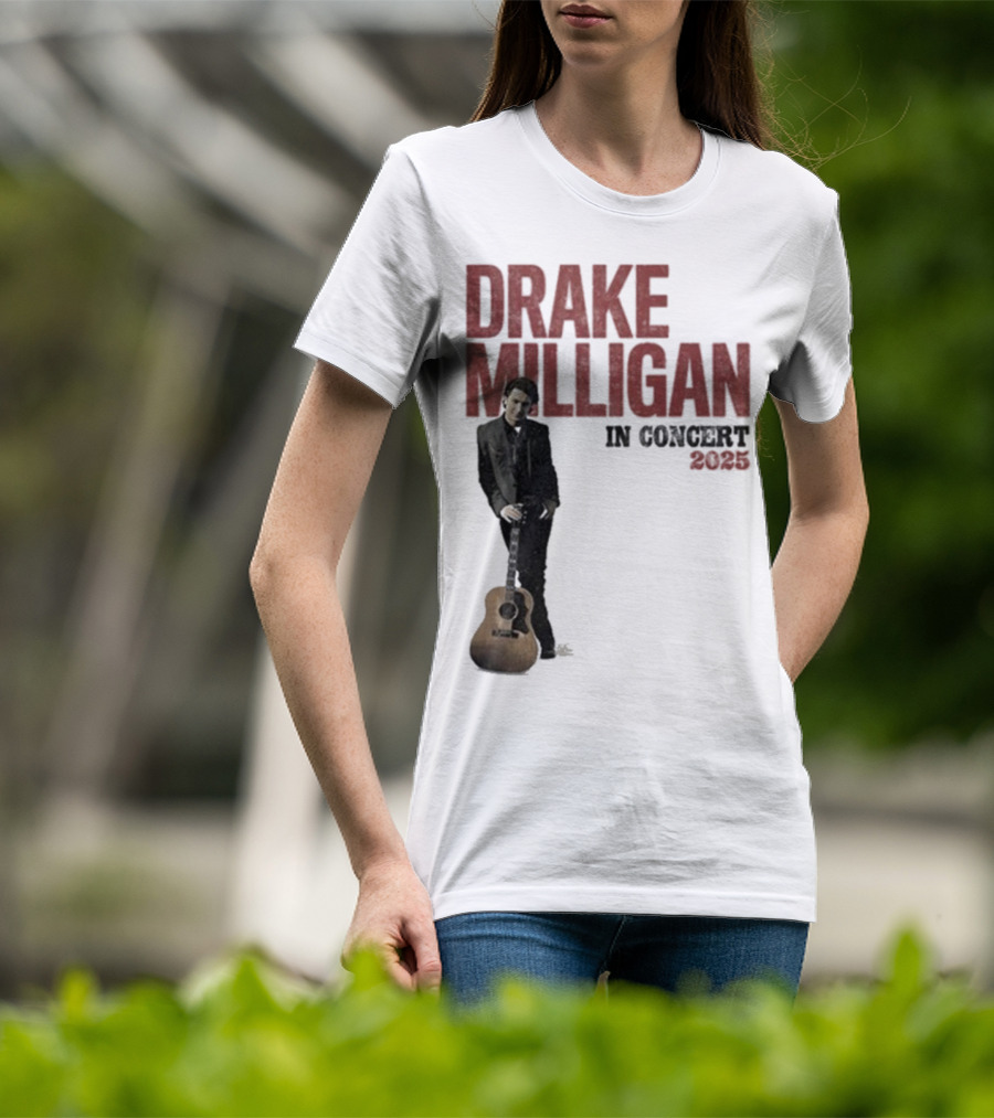 Drake Milligan Live On Stage 2025 Concert Tour T-Shirt