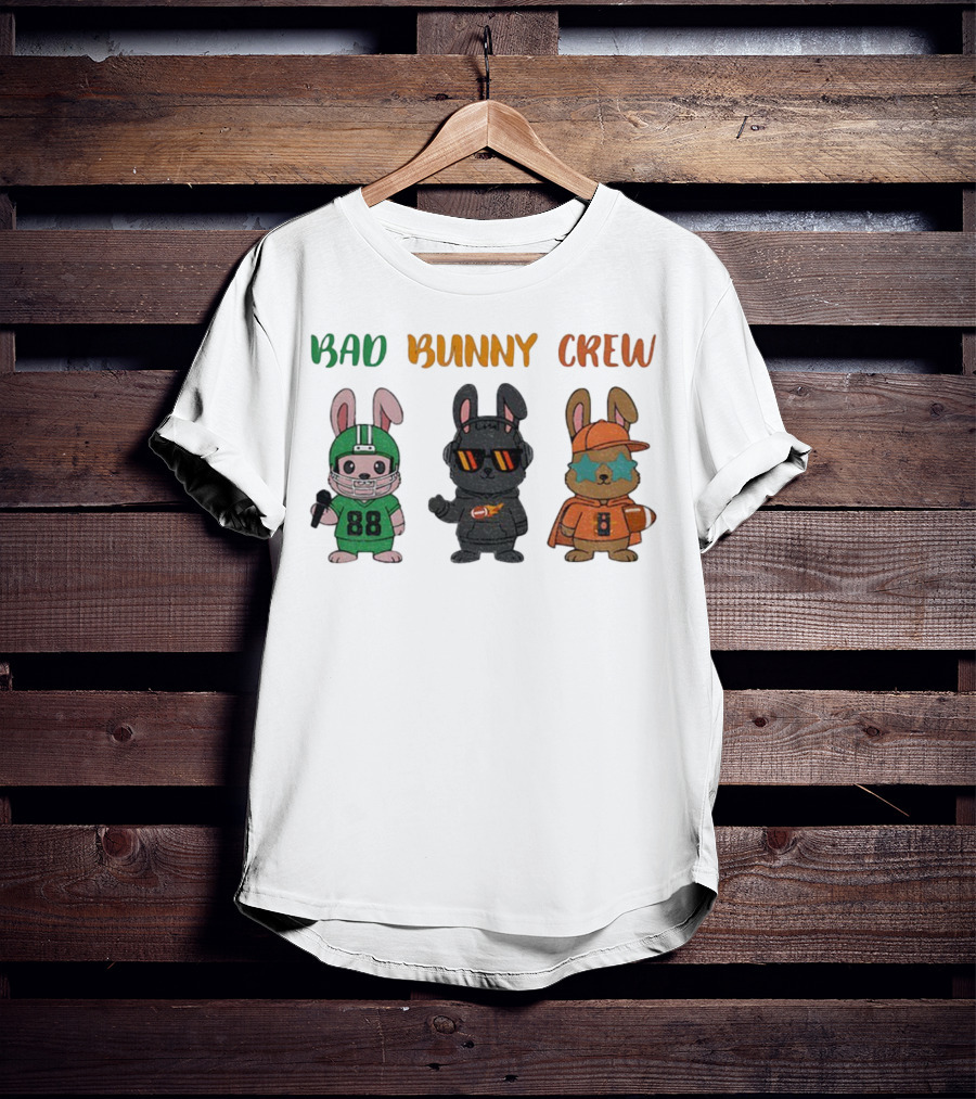Bad Bunny Crew Football Game Day Naughty Theme T-Shirt
