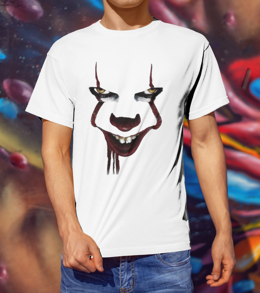 Pennywise Clown Face Halloween IT Movie T-Shirt