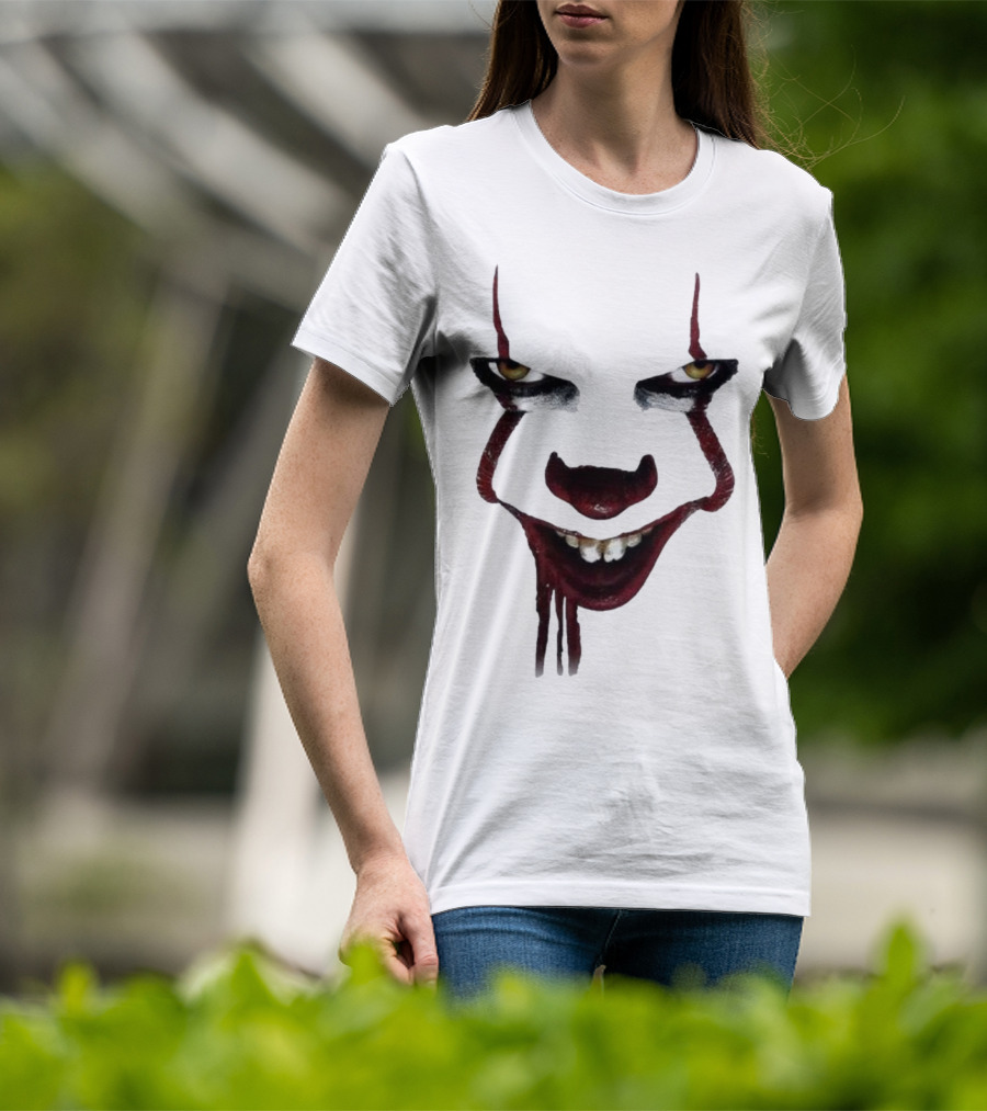 Pennywise Clown Face Halloween IT Movie T-Shirt