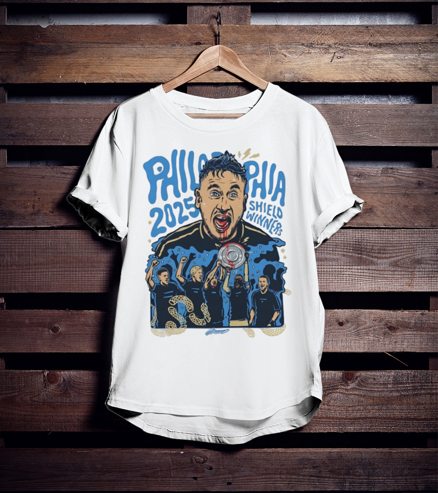 Philadelphia 2025 Shield Winners Union Victory T-Shirt