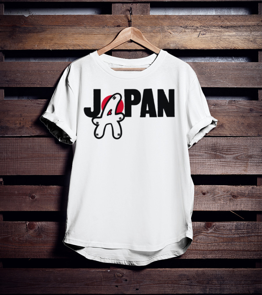 Japan Blu Boy A Bright Red Sun Playful Style T-Shirt