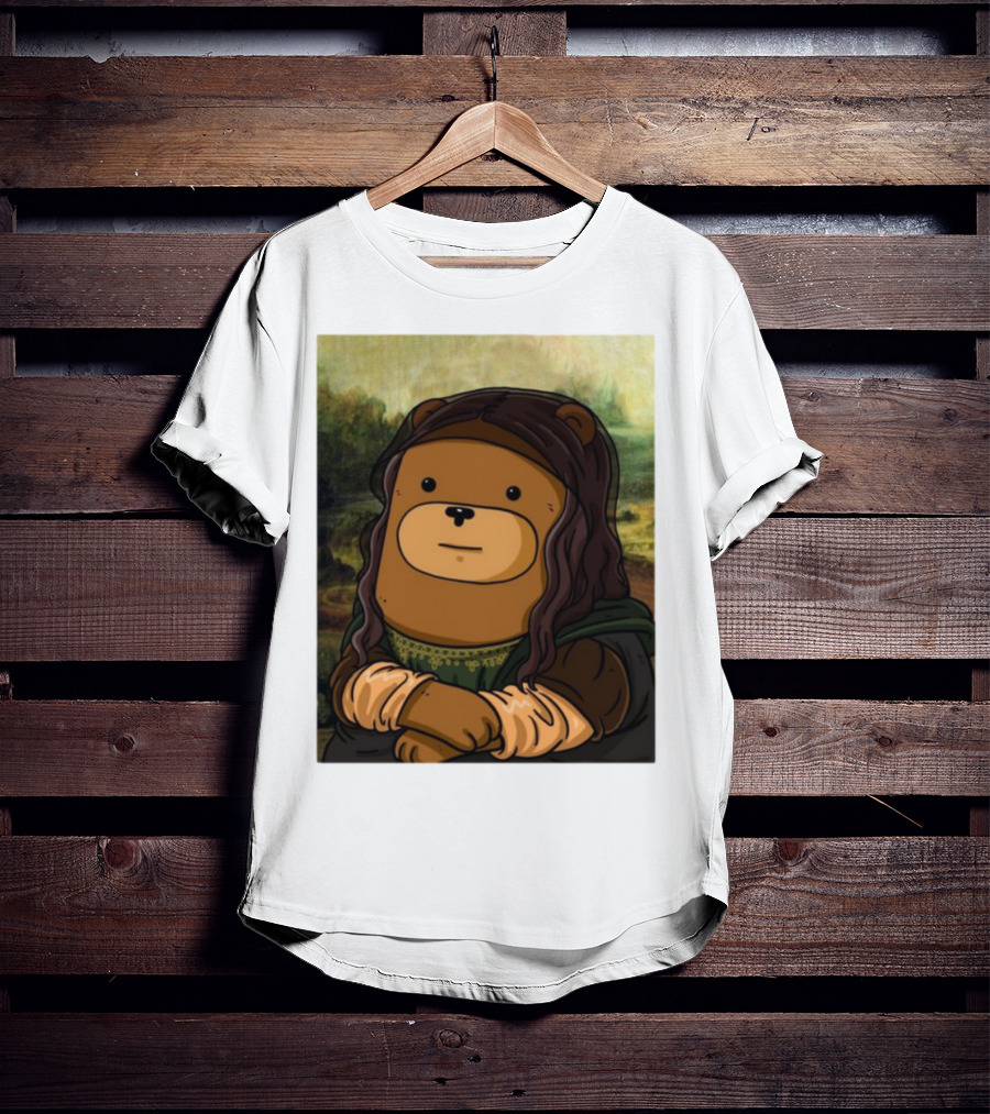 Figen.Eth Boi The Bear Mona Lisa Parody T-Shirt