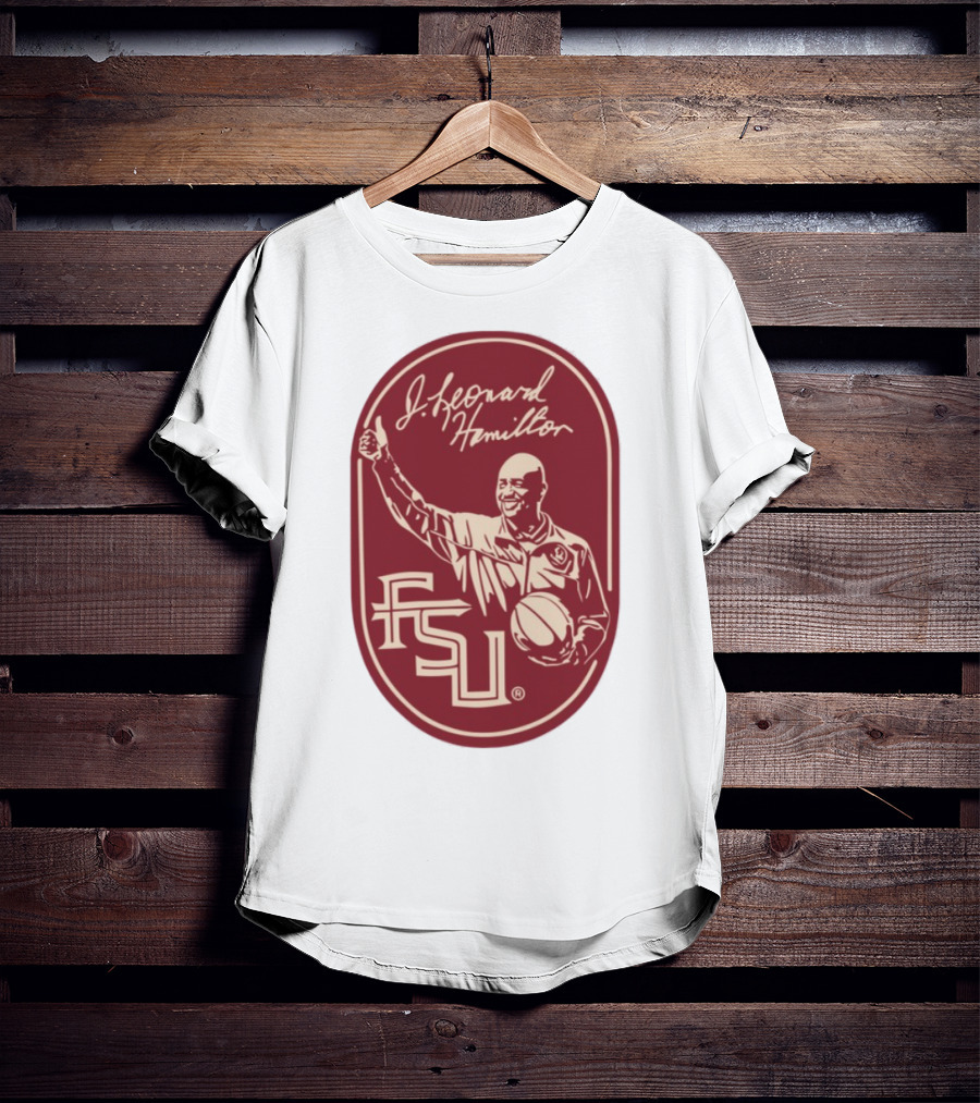 J Leonard Hamilton FSU Basketball Coach And Logo T-Shirt
