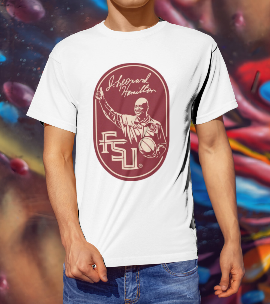J Leonard Hamilton FSU Basketball Coach And Logo T-Shirt