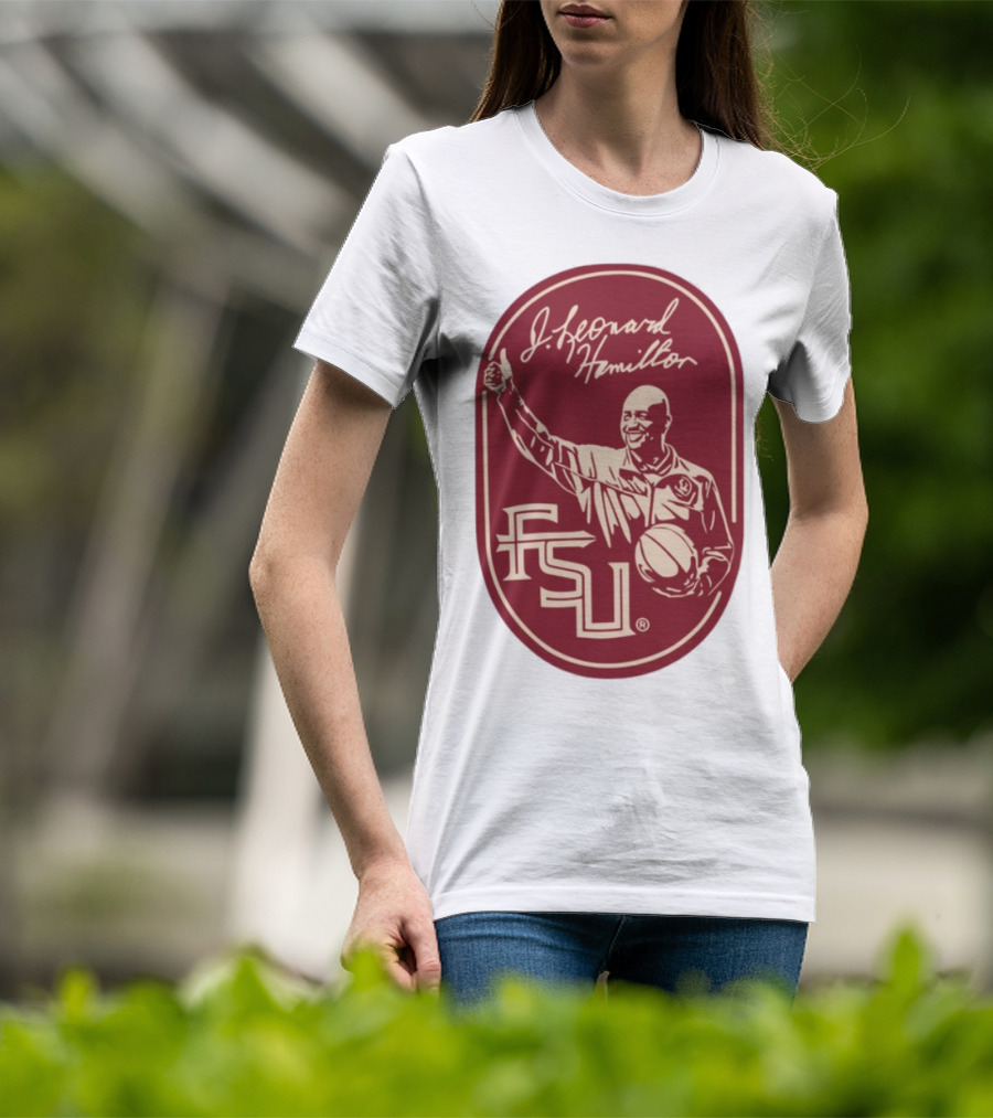 J Leonard Hamilton FSU Basketball Coach And Logo T-Shirt