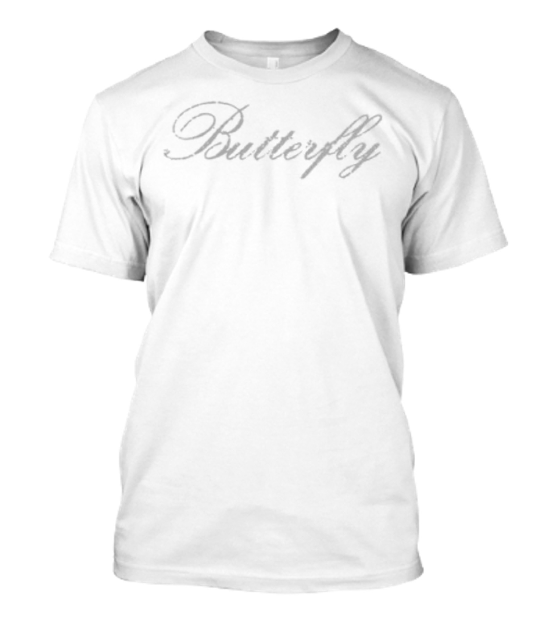 Butterfly Marinadiamandis Style Cursive Script T-Shirt