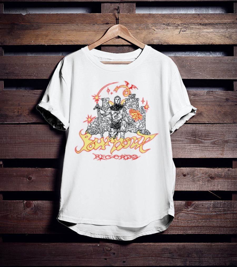 Oliver Francis Knight Popout Album Art Black Cat And Rose T-Shirt