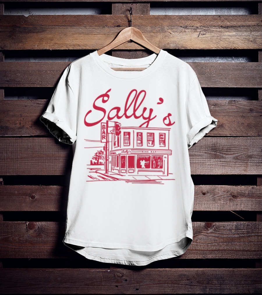 Sally's Wine Bar Role Model Classic Building Illustration T-Shirt