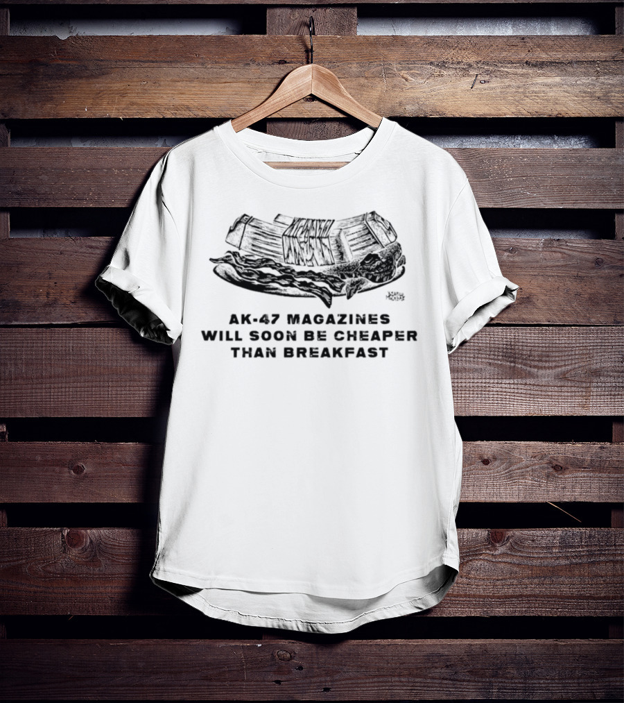 AK-47 Magazines Cheaper Than Breakfast Retro Style Statement T-Shirt