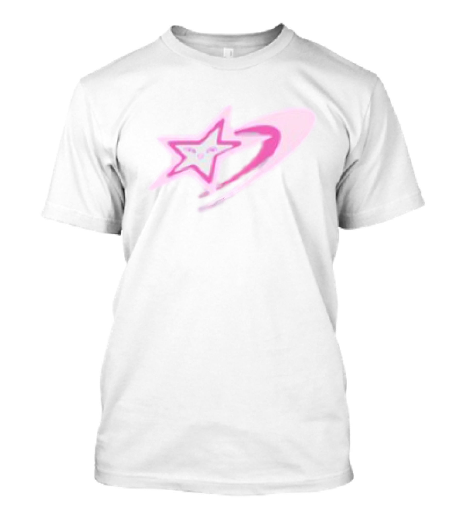 "Dreamboy White Pink Star Graphic" T-Shirt