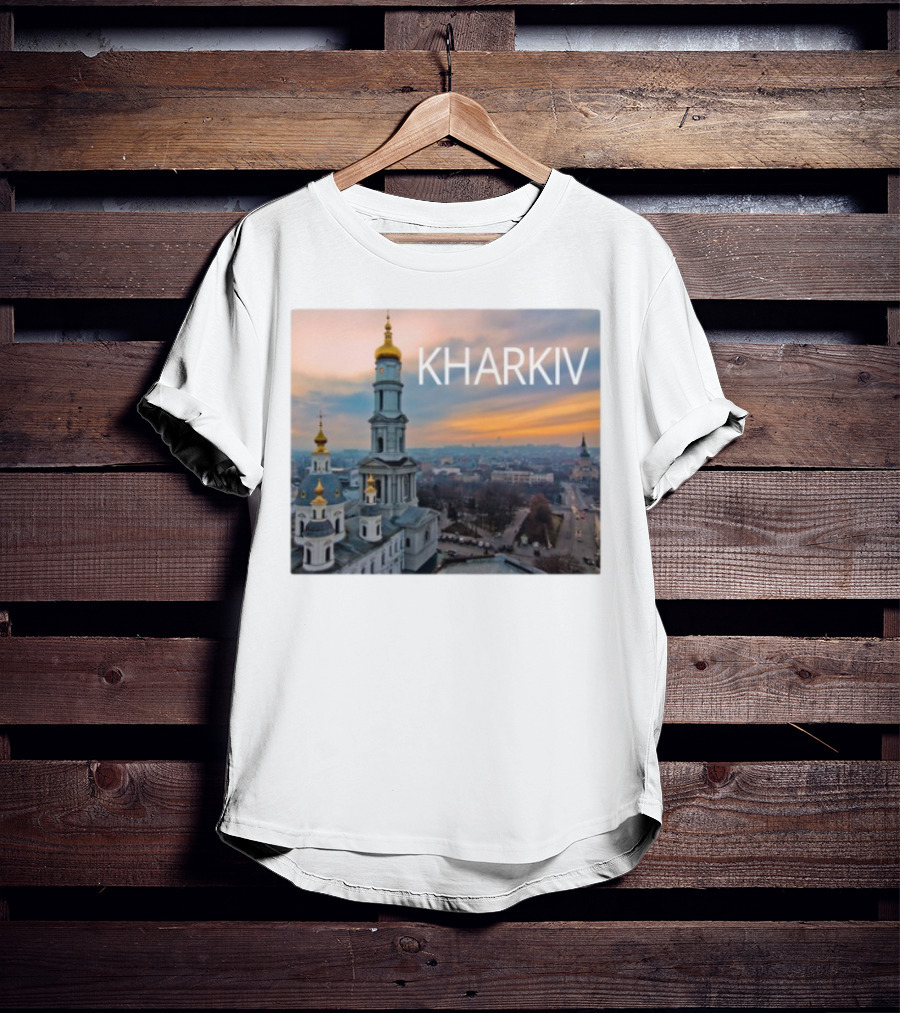 Kharkiv Cityscape With Iconic Golden Domes T-Shirt