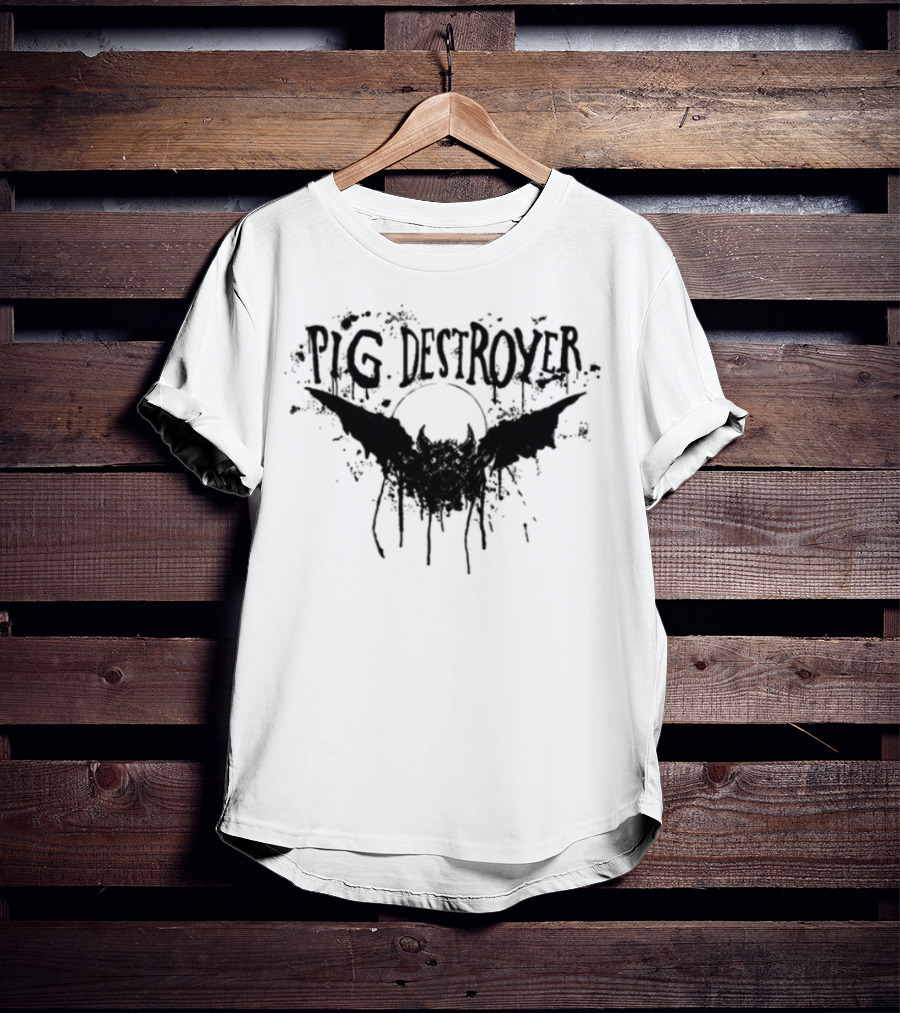 Pig Destroyer Splattered Bat Icon T-Shirt