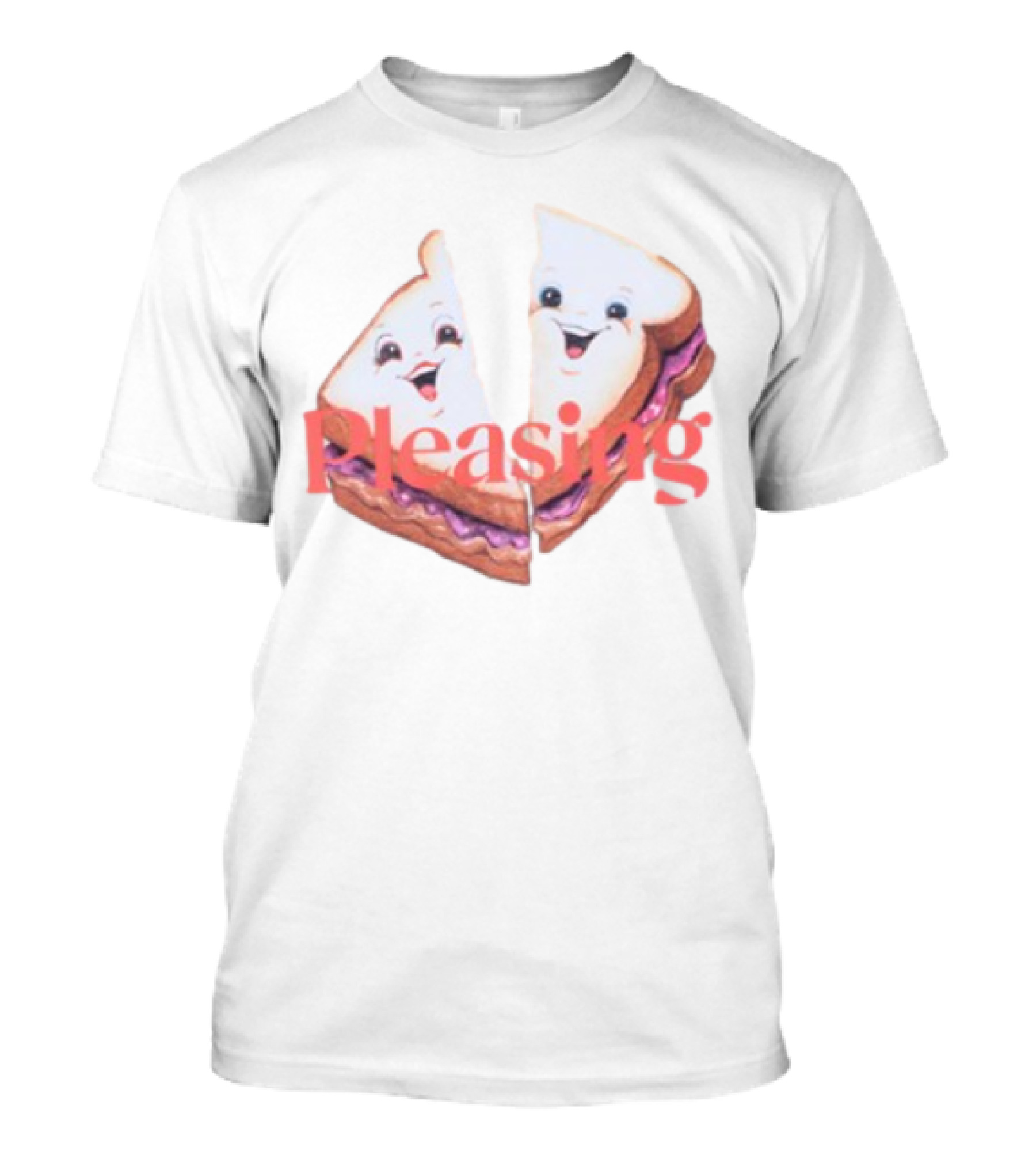 Pleasing I Chews You Happy Sandwich Faces T-Shirt