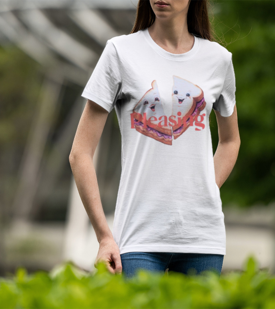 Pleasing I Chews You Happy Sandwich Faces T-Shirt