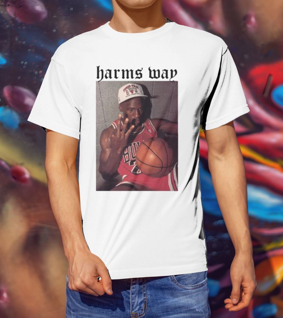 Harm's Way Bulls Basketball Legend 23 Championship Tribute T-Shirt