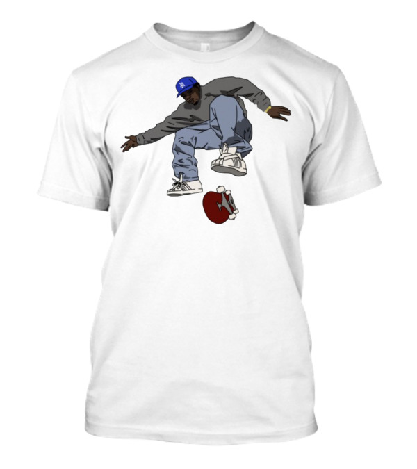 Kareem Campbell Skateboarding 90s Retro Style Los Angeles Hat T-Shirt