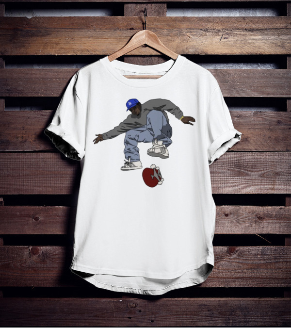 Kareem Campbell Skateboarding 90s Retro Style Los Angeles Hat T-Shirt