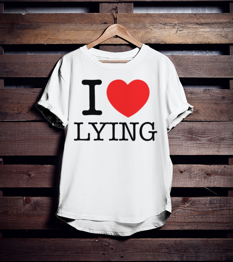 Premi Sterlin I Heart Lying Bold Statement T-Shirt