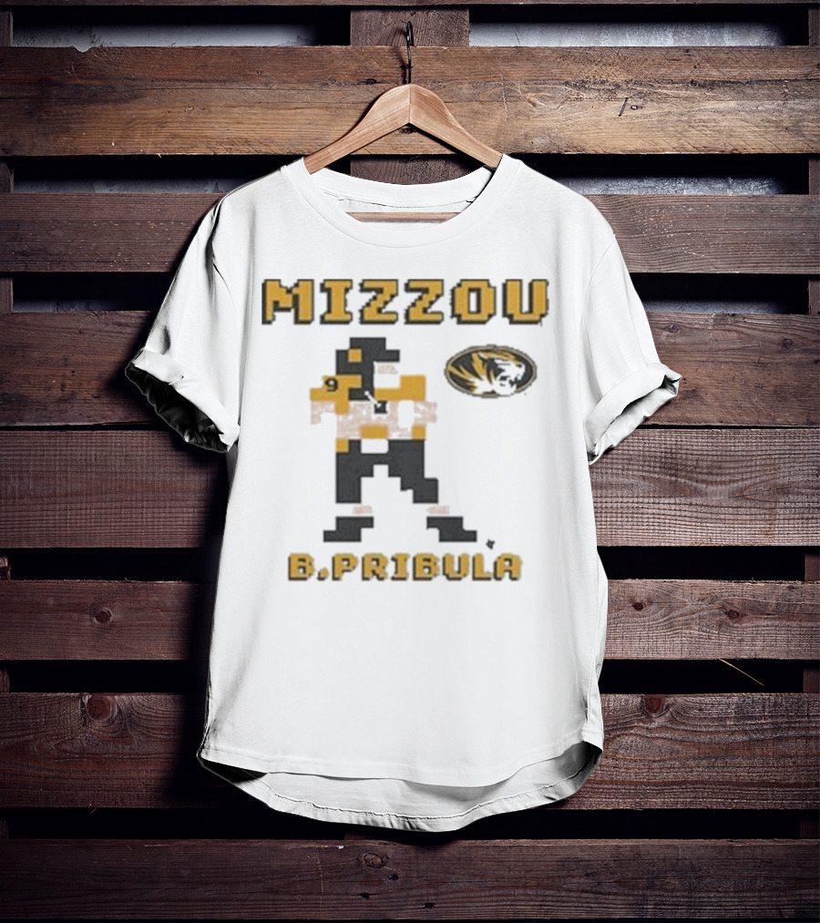 Mizzou B.Pribula 8-Bit Missouri Tigers T-Shirt