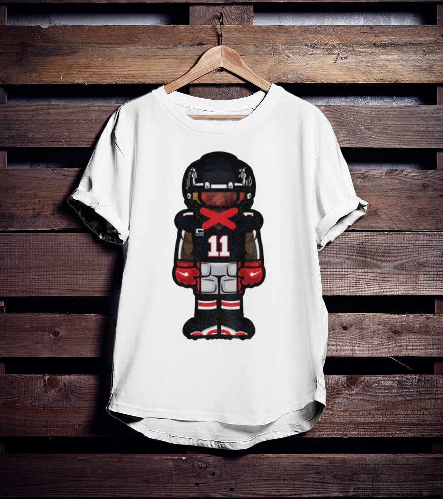 Julio Jones Cartoon Atlanta Falcons NFL 2025 T-Shirt