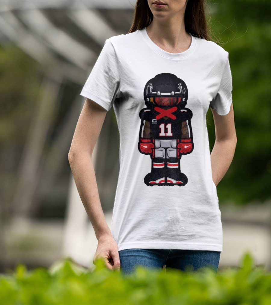 Julio Jones Cartoon Atlanta Falcons NFL 2025 T-Shirt