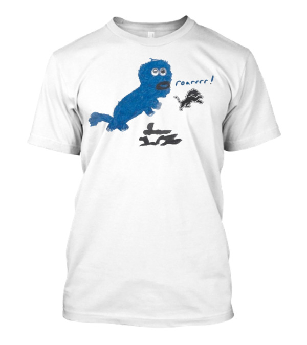 Sam LaPorta Rookie Draw Detroit Lions Roarrrr! T-Shirt