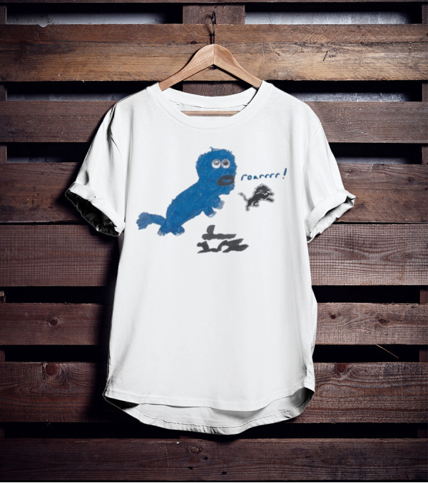 Sam LaPorta Rookie Draw Detroit Lions Roarrrr! T-Shirt
