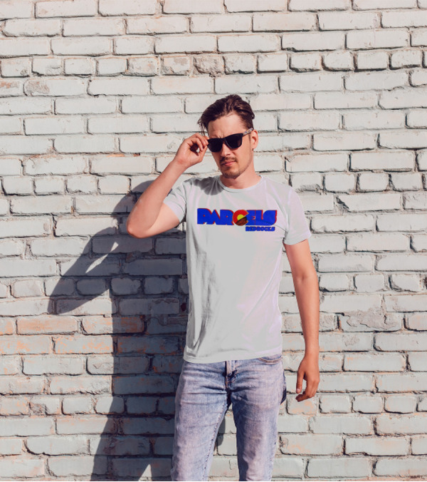 Parcels Red Rocks Colorado Flag Theme T-Shirt
