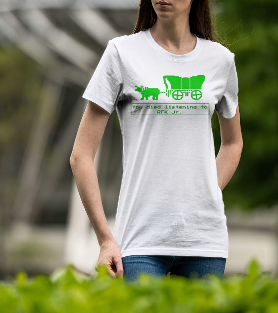 RFK Jr You Died Listening Oregon Trail Pixel Art T-Shirt