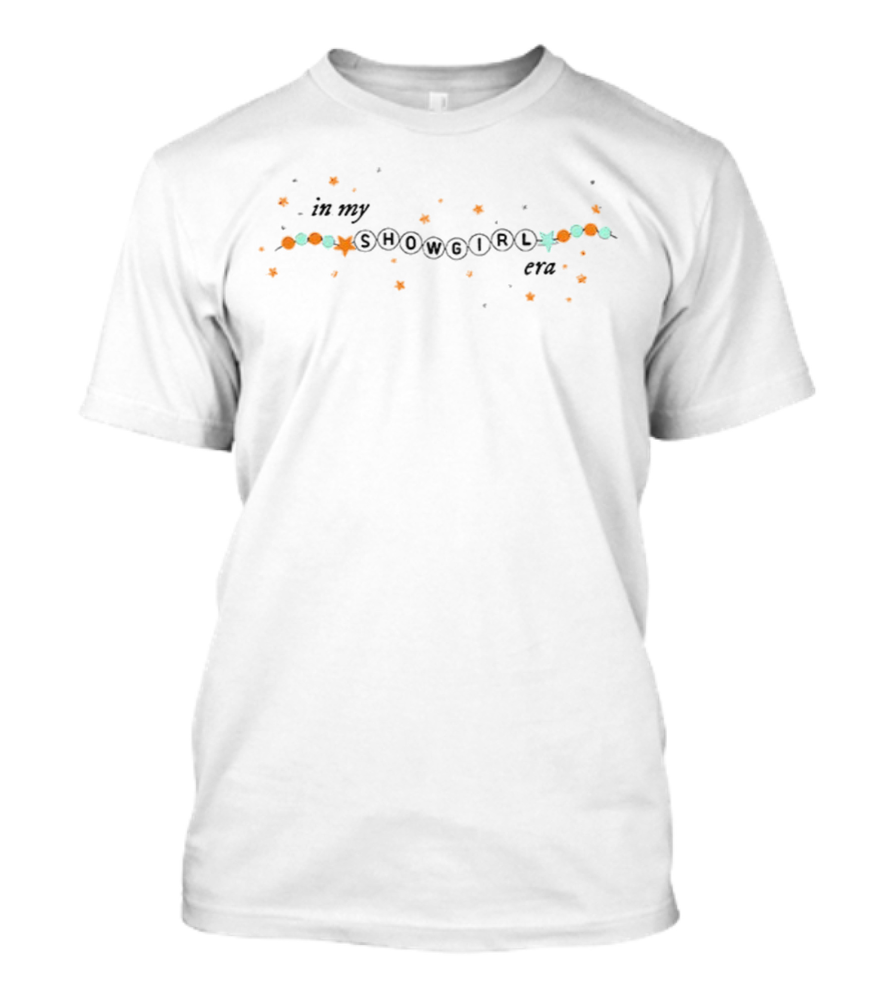 Showgirl Friendship Bracelet In My Showgirl Era Star Pattern T-Shirt