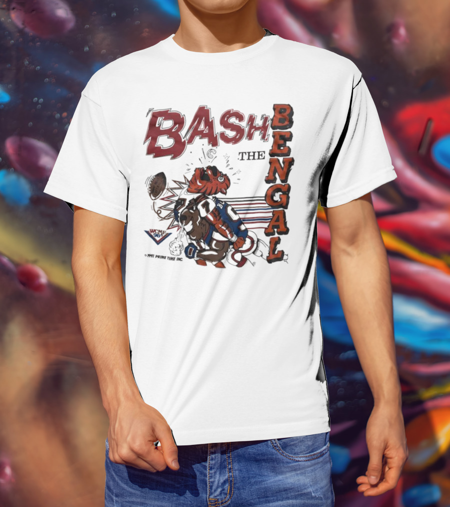 Bash The Bengal Football Rivalry Action T-Shirt