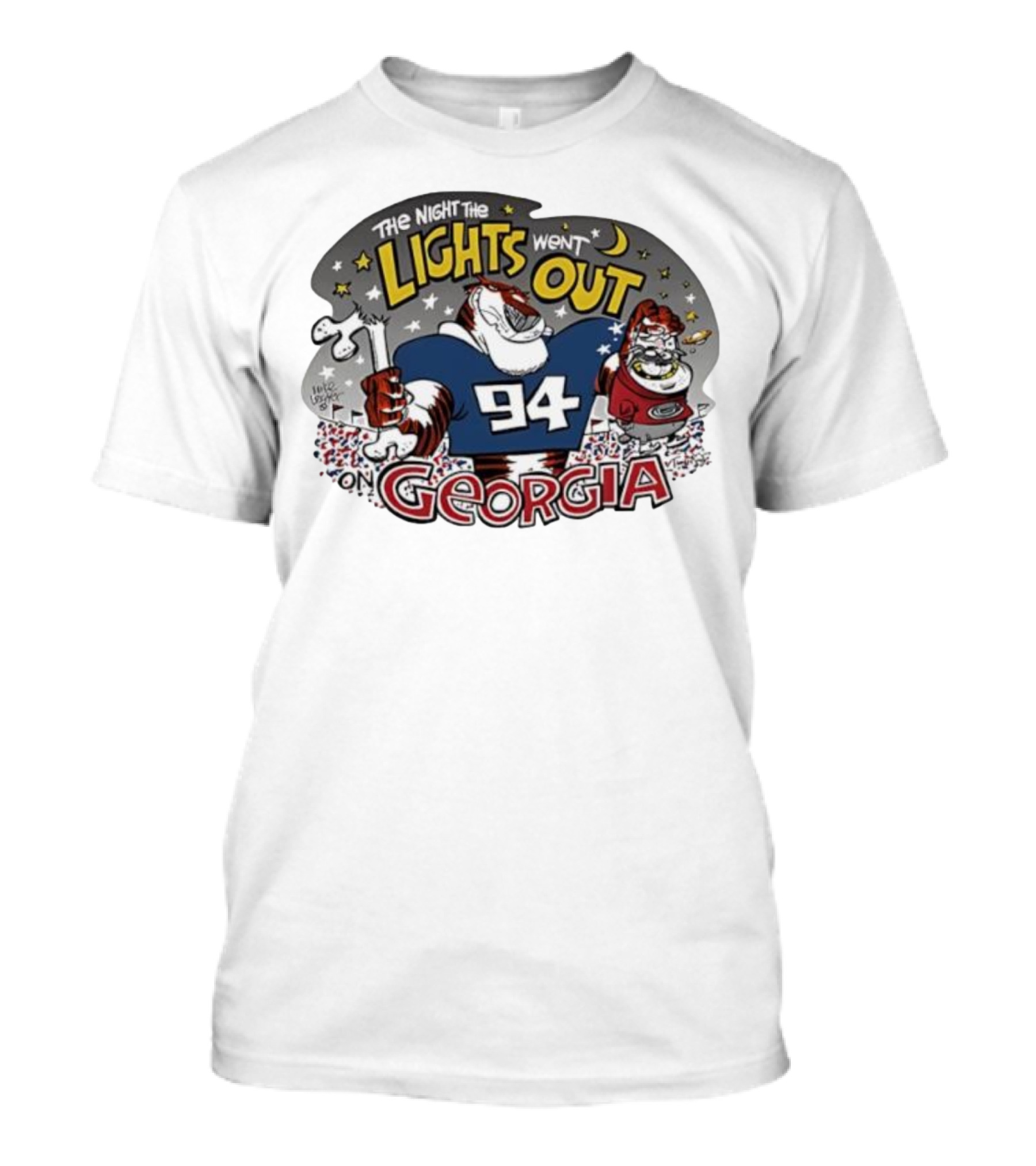 Georgia '94 The Night The Lights Went Out Football Rivalry T-Shirt