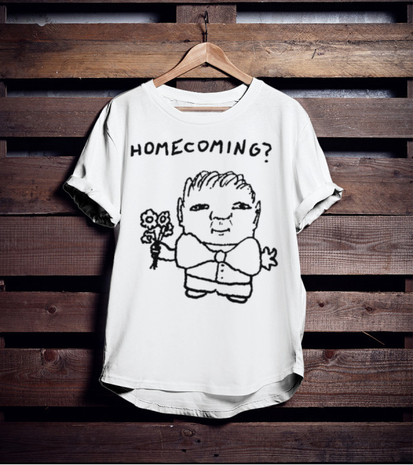 Goobsmooch Homecoming? Cute Doodle Character With Bouquet T-Shirt