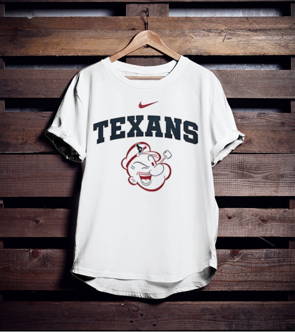 Houston Texans Popeye I Yam What I Yam Nike Collaboration T-Shirt