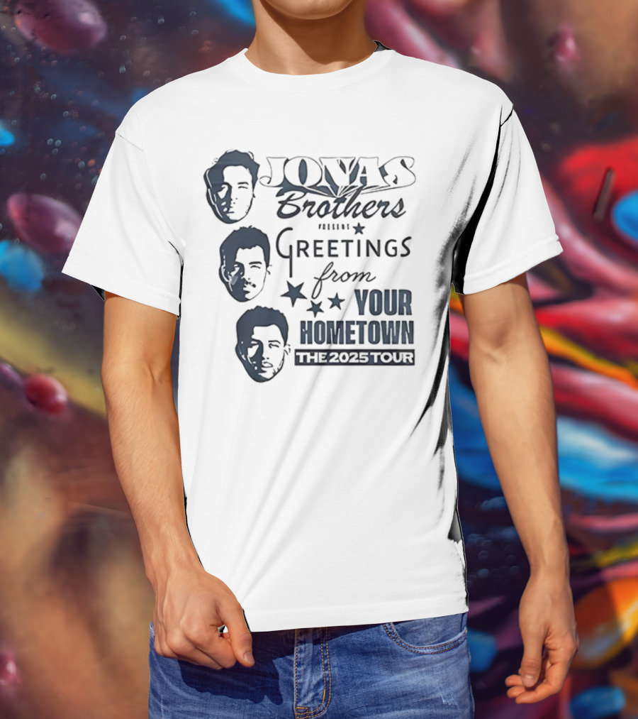 Jonas Brothers Greetings From Your Hometown The 2025 Tour T-Shirt