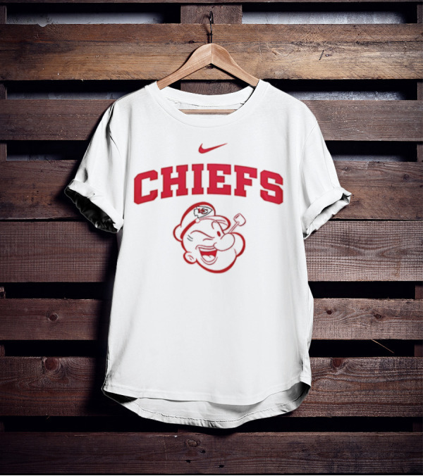 Kansas City Chiefs Popeye I Yam What I Yam Nike Collaboration T-Shirt